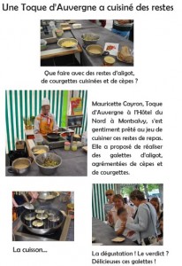Mauricette Cayron cuisine des restes de repas