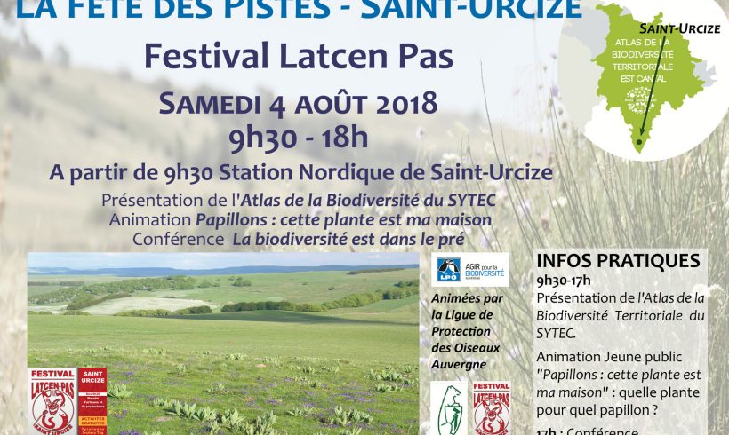 Atlas de la Biodiversité à la fête ! Saint-Urcize Samedi 4 août 2018