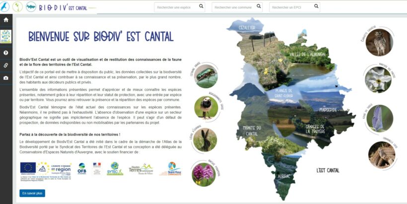 BIODIV’ EST CANTAL : le portail de la biodiversité du territoire